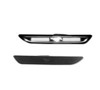 MURKKD 2 luces LED de posición laterales for parachoques delantero y trasero con diseño logotipo caballo 3D for Ford Mustang 2015-2018(Red)