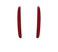 MURKKD Reflector LED for coche, luz antiniebla trasera, de parachoques, freno, intermitente dinámico, compatible con Honda Civic Hatchback Type R(Red Model A)