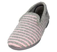 Muro 405 - Zapatillas De Estar por Casa Cerradas De Algodón A Rayas En Color Rosa O Azul - 39, Rosa