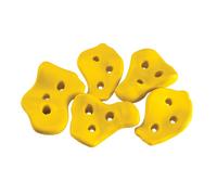 Muro de escalada en roca Gorilla Playsets 07-0008-Y para columpios, incluye herrajes, color amarillo