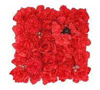 Muro de Flores Artificiales: Paneles de Rosa y peonía de Seda, telón de Fondo de Bodas Elegante para fotomatones, jardín, Patio, decoración de dormitorios (Type 5)