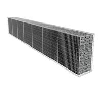 Muro de gaviones con cubierta acero galvanizado 600x50x100 cm