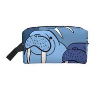 Muro de morsa, Bolsa de Maquillaje Bolsa de cosméticos Bolsa de artículos de tocador de Viaje portátil Organizador de Bolsa de Maquillaje