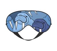 Muro de morsa, Cubreojos completos Antifaz bloqueador de luz Antifaz para dormir Antifaz suave con los ojos vendados Noche