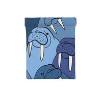 Muro de morsa, Squeeze Top Wallet Bolsa de Almacenamiento para Mujer Monedero pequeño Bolsa de Cambio