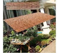 Muro de privacidad, valla de caña natural, rollo de valla de balcón for patio trasero al aire libre, valla decorativa, cubierta de privacidad for patio(3.6x26.2ft/110x800cm)