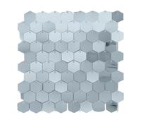 Muro Fotográfico para Fiestas Paneles de Lentejuelas Brillantes hexagonales for Fondo Fotos, 8, 12 y 18 Unidades, for Decorar Paredes, cumpleaños, Bodas Fiestas(Matte Silver,18 Pieces)