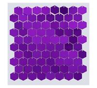 Muro Fotográfico para Fiestas Paneles de Lentejuelas Brillantes hexagonales for Fondo Fotos, 8, 12 y 18 Unidades, for Decorar Paredes, cumpleaños, Bodas Fiestas(Mirror Purple,8 Pieces)