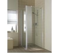 Muro lateral de Kermi RAYA TWD 07520, RATWD075201PK, Color: Silver Matt Gloss Real Glass clear Clean