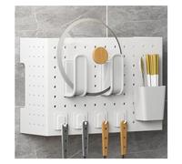 Muro Panel Perforado Para Herramientas Kit Organizador De Tablero Perforado De Cocina, Panel Perforado De Exhibición De Montaje En Pared Con Accesorios, Tablero De Almacenamiento De Bricolaje De Metal