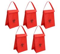 MUROCEA Med - Bolsa de transporte para muestras, enfriador aislado de riesgo biológico para clínica y laboratorio, bolsa reutilizable para muestras con asa, 7 pulgadas de largo x 6 pulgadas de ancho x