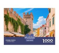 Muros de la Ciudad de Dubrovnik 1000 Piezas Impresionante Puzzle Edificio Inteligencia Juguete Entretenimiento Creativo Diversión Educativo 70x50cm/1000pcs