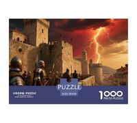 Muros de la Ciudad de Dubrovnik 1000 Piezas Rompecabezas Familiar Edificio Inteligencia Juguete Regalo Creativo para La Relajación Desafíos Extra Divertidos Educativo 70x50cm/10