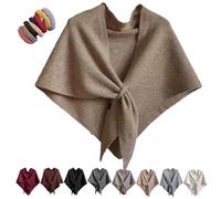 Murou Fashion Shawl,Triangle Shawl Scarf,Women'S Solid Color Scarf,Casual Soft Comfortable Shawls,For Daily Wear (Camel, SIZE)