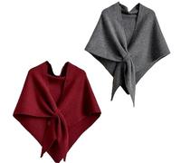 Murou Fashion Shawl, Women's Plain Color Shawls, Knitted Shawls and Wraps Cardigan Cape Shoulder Top Sweater Shawl
