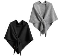 Murou Fashion Shawl, Women's Plain Color Shawls, Knitted Shawls and Wraps Cardigan Cape Shoulder Top Sweater Shawl