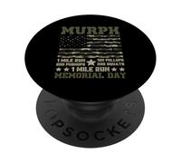 Murph 1 Mile Run 100 Pullups 200 Flexiones 300 Sentadillas 1 Milla R PopSockets PopGrip Adhesivo