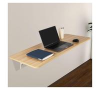 Murphy - Mesa plegable para montar en la pared, banco de trabajo plegable que ahorra espacio para laptop, estudio, comedor y más, acabado de nogal claro (100 x 20 cm)