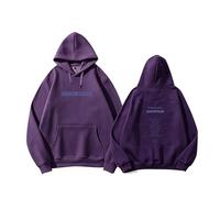 MURQ AMORTAGE Álbum Sudadera con Capucha Póster High Street Y2K Sudadera de algodón Unisex for Uso Diario(A Purple,4XL)