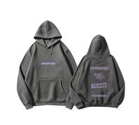 MURQ AMORTAGE Album Sudadera con Capucha Sport High Street Sudadera de algodón Unisex for Uso Diario(A Gray,XXL)