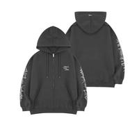 MURQ ES 2025 Concierto WalkTheLine Sudadera con Capucha Apoyo Impreso Sudadera algodón Cremallera Merch Camisa for Fans(Gray 1,2XL)