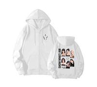 MURQ Show What I Am Póster Sudadera con Capucha Álbum High Street Camisas Unisex de Tela de algodón con Cremallera(B White,S)