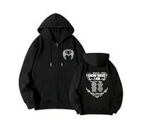 MURQ Show What I Am Póster Sudadera con Capucha Álbum High Street Camisas Unisex de Tela de algodón con Cremallera(A Black,XL)