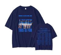 MURQ THIS IS FOR la camiseta Camiseta deportiva unisex Merch estampada Worldtour Support(Blue,S)