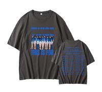 MURQ THIS IS FOR la camiseta Camiseta deportiva unisex Merch estampada Worldtour Support(Gray,S)