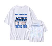 MURQ THIS IS FOR la camiseta Camiseta deportiva unisex Merch estampada Worldtour Support(White,S)