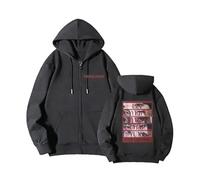 MURQ Tunnel Vision Album Sudadera con Capucha Worldtour High Street Poster Sudadera Deportiva de algodón Unisex con Cremallera(A Gray-Fleece,S)