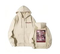 MURQ Tunnel Vision Album Sudadera con Capucha Worldtour High Street Poster Sudadera Deportiva de algodón Unisex con Cremallera(A Beige,XXL)