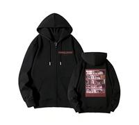 MURQ Tunnel Vision Album Sudadera con Capucha Worldtour High Street Poster Sudadera Deportiva de algodón Unisex con Cremallera(A Black,XXL)