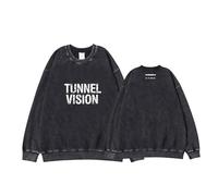 MURQ Tunnel Vision Album Sudadera con Capucha Worldtour Impreso Merch Vintage Sudadera Lavada(B Washed,2XL)