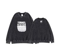 MURQ Tunnel Vision Album Sudadera con Capucha Worldtour Impreso Merch Vintage Sudadera Lavada(F Washed,2XL)