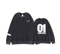 MURQ Tunnel Vision Album Sudadera con Capucha Worldtour Impreso Merch Vintage Sudadera Lavada(H Washed,2XL)