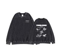 MURQ Tunnel Vision Album Sudadera con Capucha Worldtour Impreso Merch Vintage Washed Sign Sudadera(B Washed,2XL)