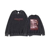 MURQ Tunnel Vision Album Sudadera con Capucha Worldtour Impreso Merch Vintage Washed Sign Sudadera(H Washed,2XL)