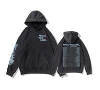 MURQ Walk The Line Sudadera con Capucha WorldTour Support Merch Impreso Camisa Unisex Lavada con gráfico Vintage(C Washed Black,4XL)