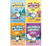Murray and Bun Series 1-4 Books Collection Set By Adam Stower (Murray the Viking, Murray the Knight, Murray the Pirate & Murray the Ghosthunter)