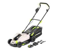 Murray Cortacésped Inalámbrico 20V Li-Ion con Motor de Inducción 2900/min MU-BAT-LM33-KIT - Ancho de Corte de 33 cm, Recogedor de Césped de 32L - 5 Niveles - Mulching, Trasera, Recogedor