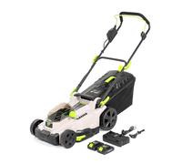Murray Cortacésped Inalámbrico 2x20V Li-Ion con Motor de Inducción 2900 RPM MU-BAT-LM37-KIT - Ancho de Corte 37 cm, Recogedor de Césped de 35L, 6 Niveles - Mulching, Trasera, Recogedor