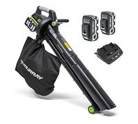 Murray IQ18LBVK Dual 18V 36V Lithium-Ion Soplador de Hojas Sin Cuerda Aspirador, Powered by Briggs & Stratton, 247 km/h Velocidad del Aire, Motor sin cepillos, Incluye 2x5.0Ah Baterías y Cargador