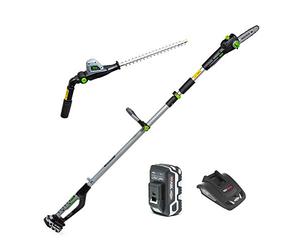 Murray IQ18PSHK 18V Li-Ion Sin cordón de 20cm Sierra Telescópica y el Cortasetos de 41 cm, Kit 2-en-1, Powered by Briggs & Stratton, 5.0AH batería y Cargador Incluido, Tubo Telescópico, 1688106