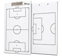 Murray Sporting Goods Portapapeles de doble cara para entrenadores de fútbol de borrado en seco