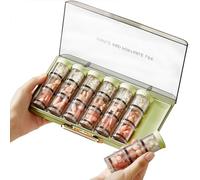 MURRI&MURRDI Organizador de pastillas 3 veces al día, pastillero diario con 21 compartimentos, estuche grande semanal para medicamentos de 7 días, soporte dispensador para vitaminas, aceites de