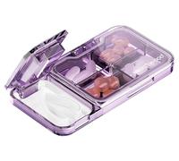 MURRI&MURRDI Organizador de pastillas 3 veces al día, pastillero diario con 21 compartimentos, estuche grande semanal para medicamentos de 7 días, soporte dispensador para vitaminas, aceites de