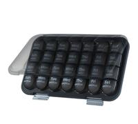 MURRI&MURRDI Organizador de pastillas grande 4 veces al día, organizador de medicamentos de viaje de 7 días para la mañana, mediodía y noche, pastillero semanal para suplemento de tabletas de