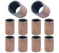 Murtenze 10 cojinetes de manguito, 8 mm de diámetro, 10 mm de diámetro exterior y 15 mm de longitud, rodamientos lisos para maquinaria de ingeniería, automoción