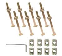 Murtenze - Pernos M8 x 90 mm de zinc colorido para litera con tuercas para muebles, cuna, cuna (con 1 llave)